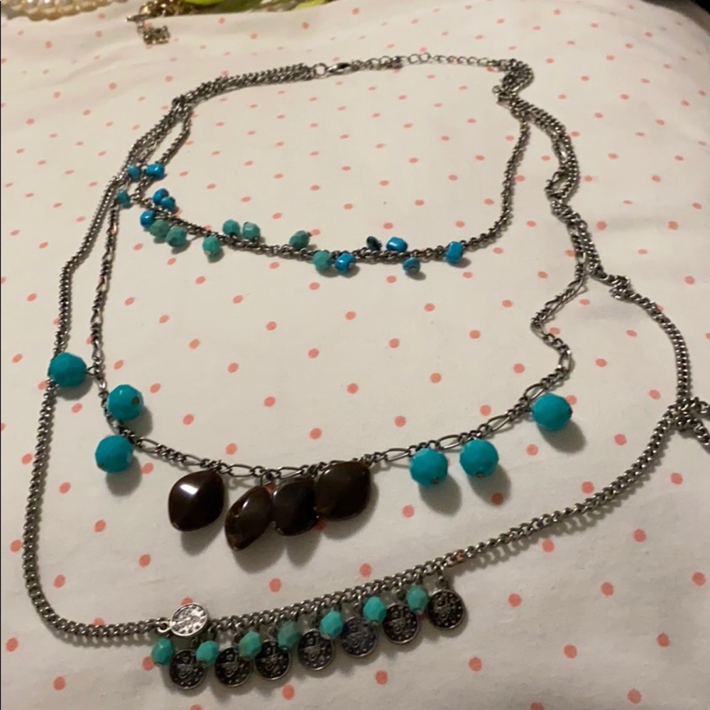3 tiered statement necklace